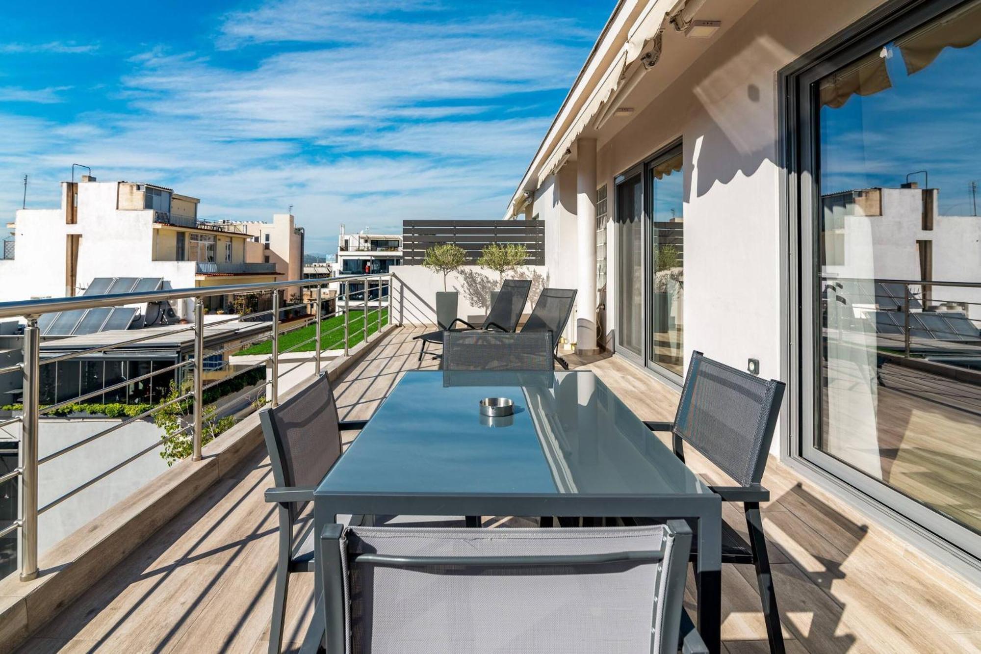 Apartmán Dreamy Athens Penthouse With Acropolis View Exteriér fotografie